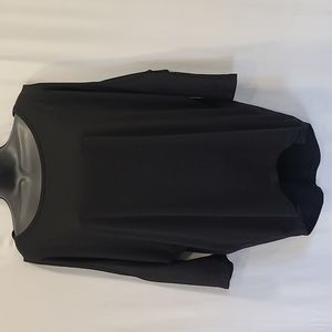 3/$15🌼Black Cold Shoulder Dolman Style Shirt sz Small